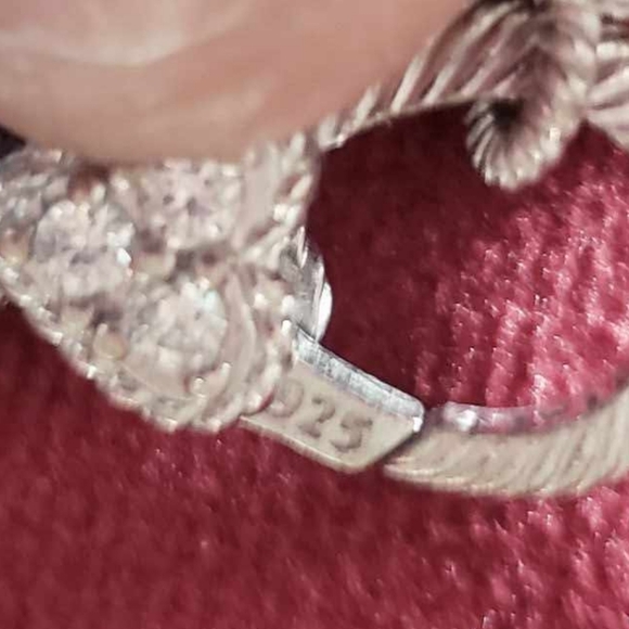 Judith Ripka 925 silver, Leather Verona Rope w/ Rare Fleur de Lis Charm - Picture 10 of 16